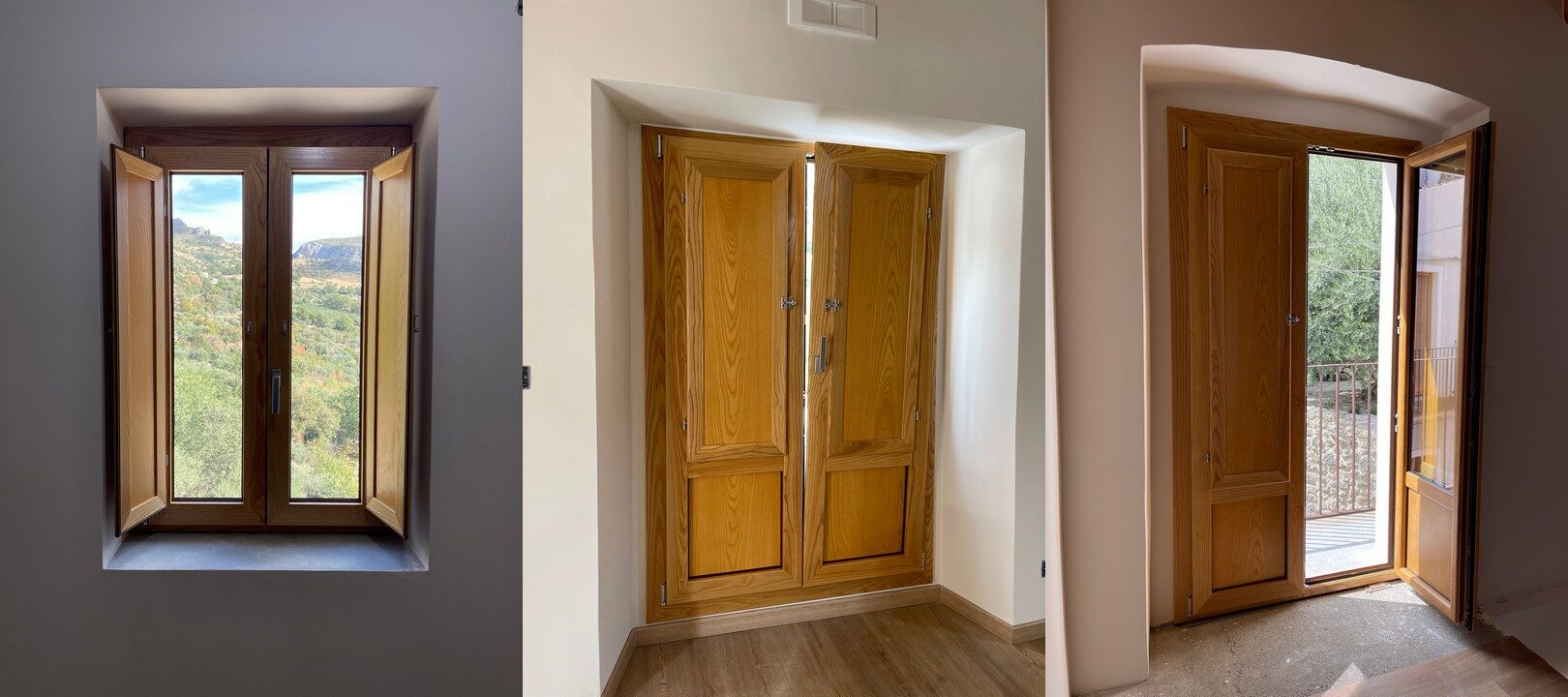 Infissi in alluminio legno Civita